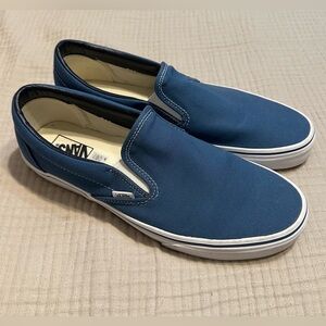 Vans Men's Blue Slip-On Sneakers